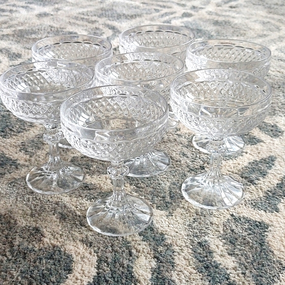 Vintage Crystal Glassware Goblets Stemware Glasses - Picture 1 of 17